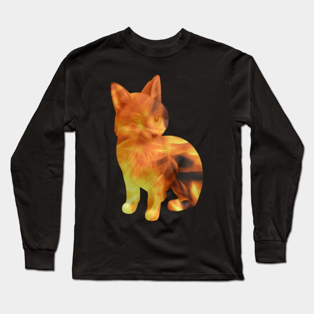 Fire! fox. Long Sleeve T-Shirt by Geomhectic